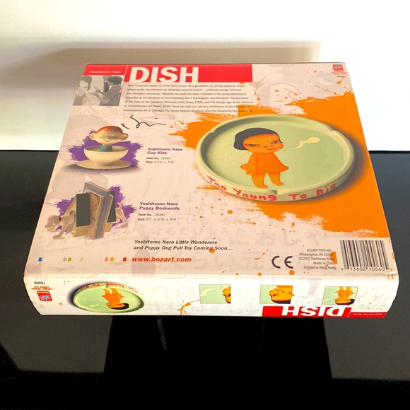 YOSHITOMO NARA NWT “TOO YOUNG TO DIE” ASHTRAY-AUTHENTIC W/ALL ORIGINAL PACKAGING - Picture 4 of 11